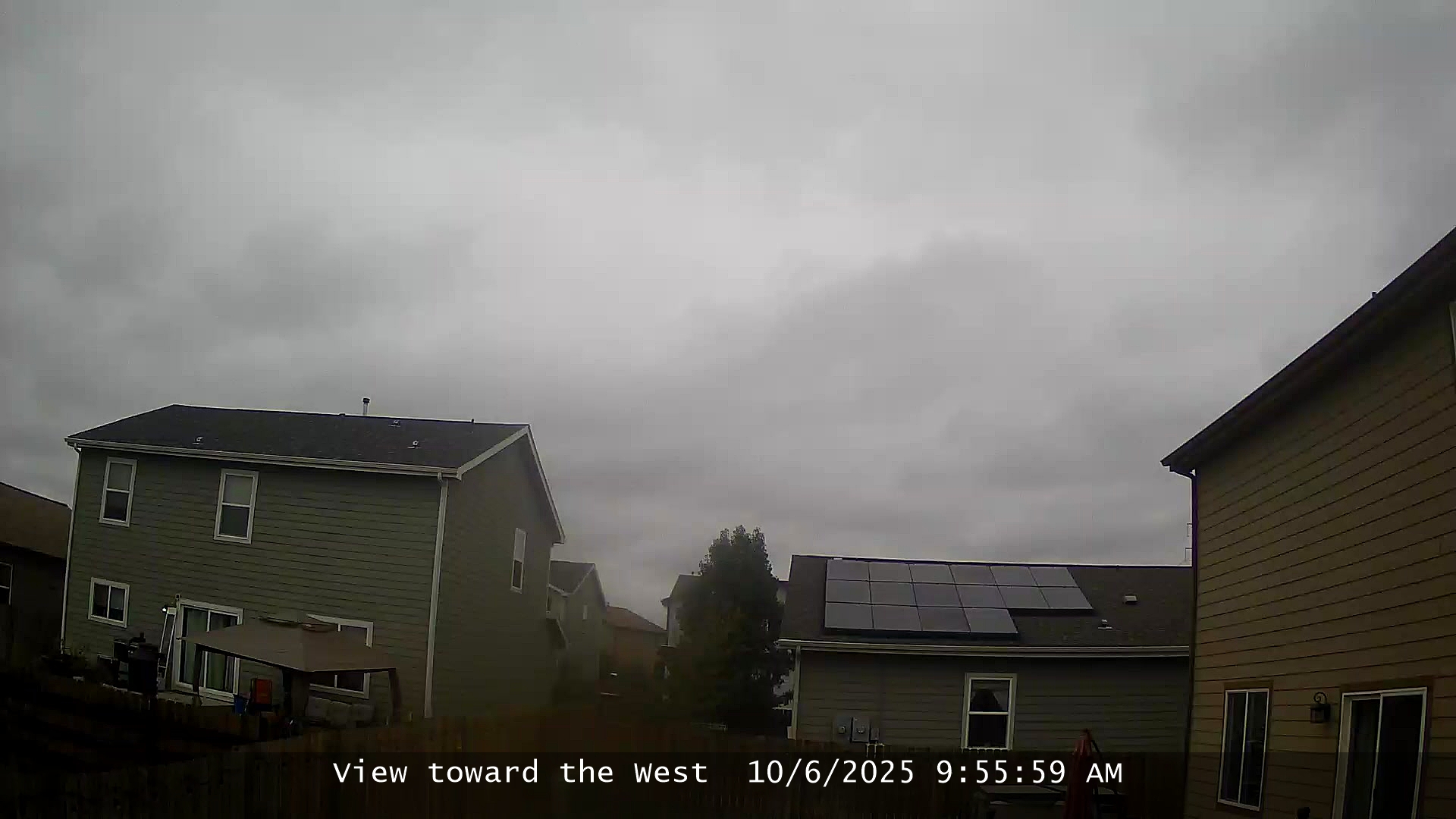 Webcam facing West