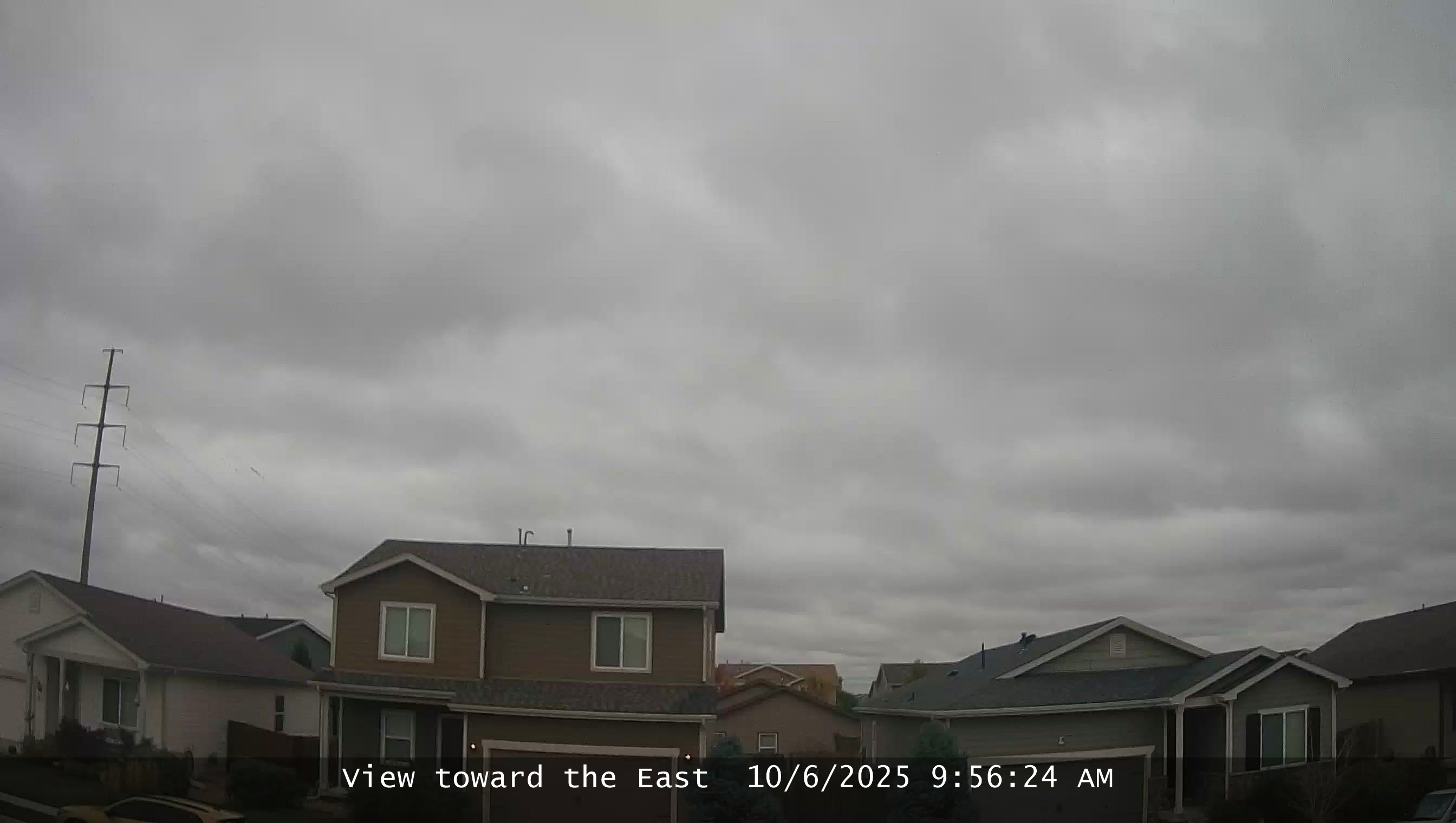 Webcam facing east